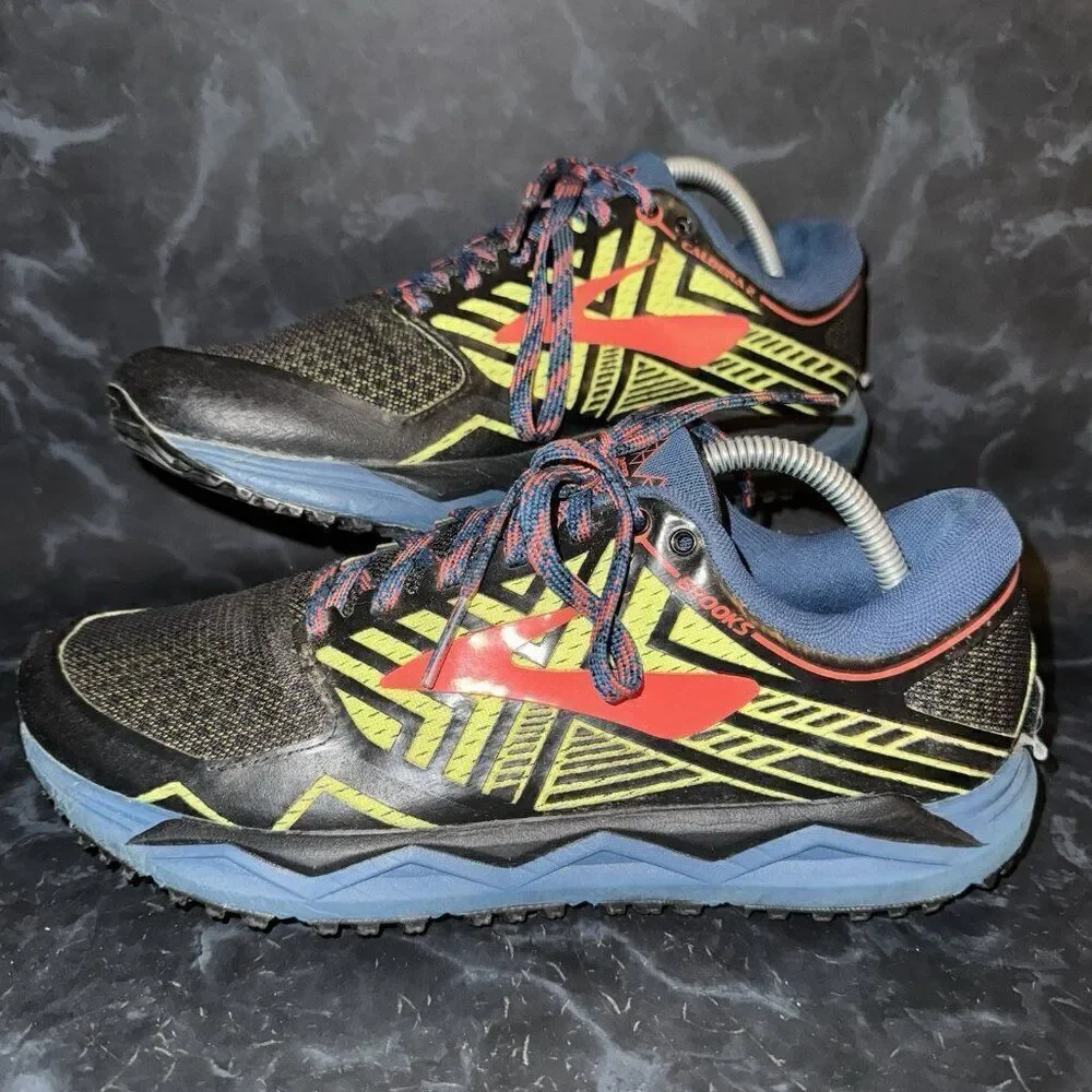 Brooks Caldera 2 Mens Trail Running Athletic Shoes Blue Black Mens Size 9